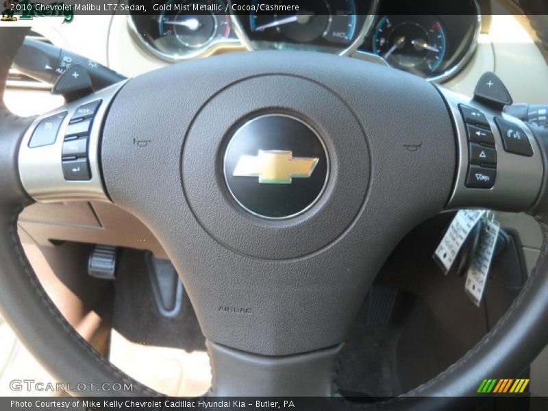 Gold Mist Metallic / Cocoa/Cashmere 2010 Chevrolet Malibu LTZ Sedan