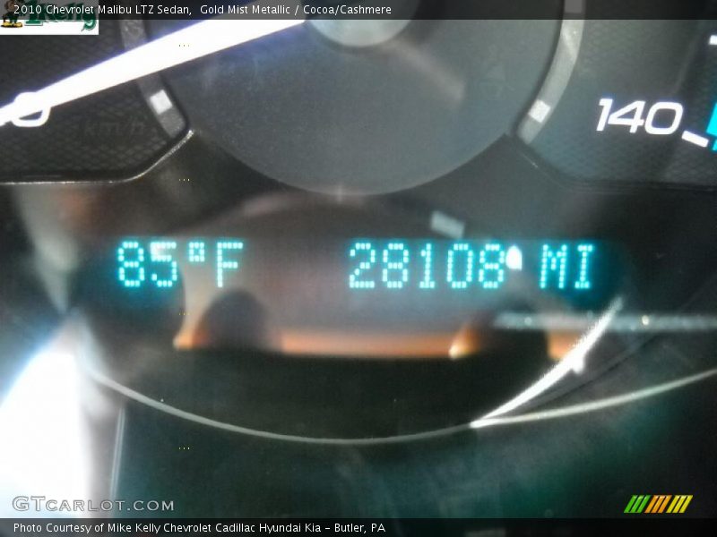 Gold Mist Metallic / Cocoa/Cashmere 2010 Chevrolet Malibu LTZ Sedan