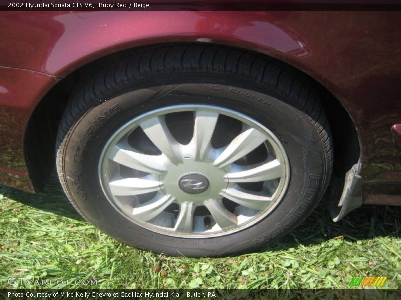 Ruby Red / Beige 2002 Hyundai Sonata GLS V6