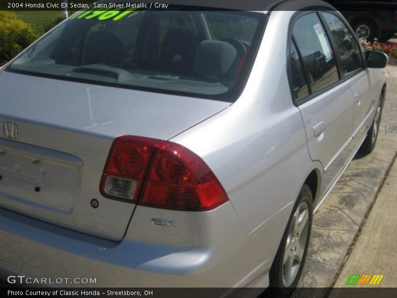 Satin Silver Metallic / Gray 2004 Honda Civic EX Sedan