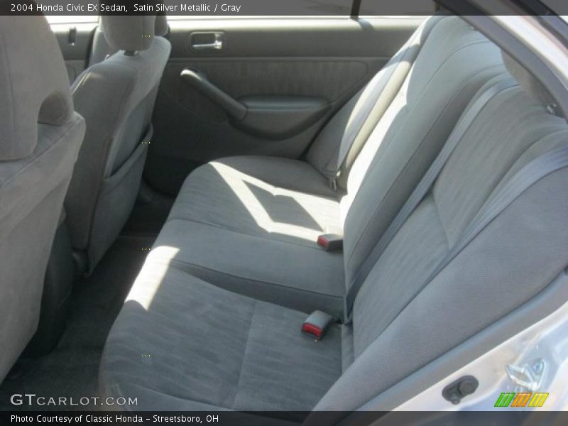 Satin Silver Metallic / Gray 2004 Honda Civic EX Sedan