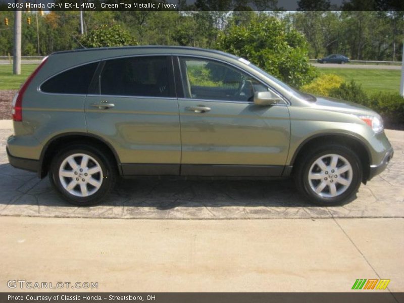 Green Tea Metallic / Ivory 2009 Honda CR-V EX-L 4WD