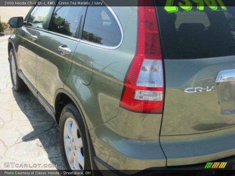 Green Tea Metallic / Ivory 2009 Honda CR-V EX-L 4WD