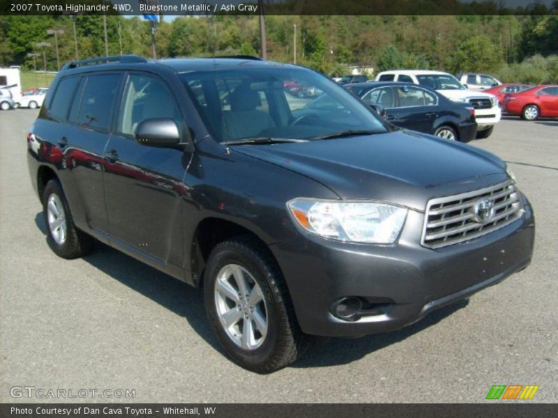 Bluestone Metallic / Ash Gray 2007 Toyota Highlander 4WD