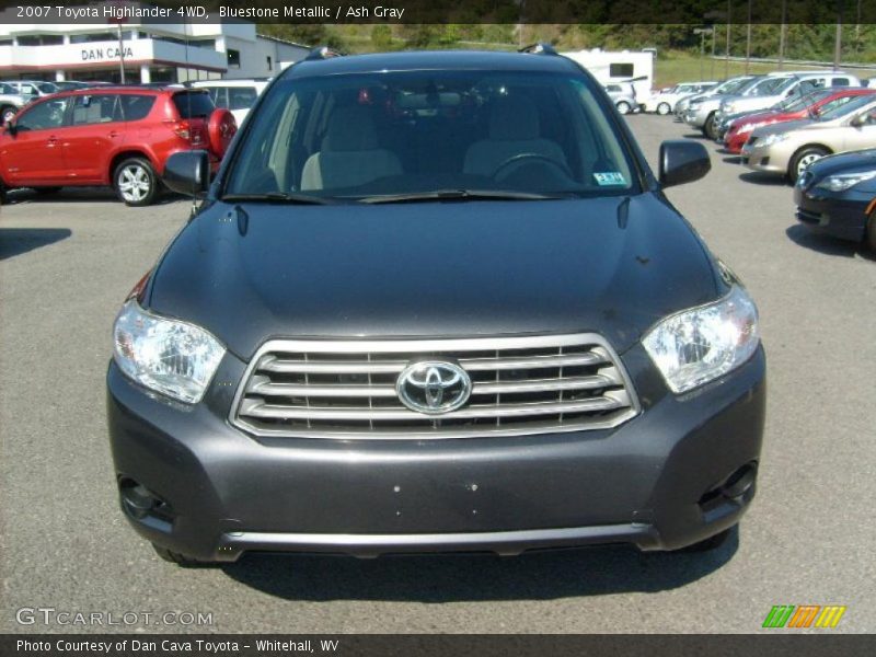 Bluestone Metallic / Ash Gray 2007 Toyota Highlander 4WD