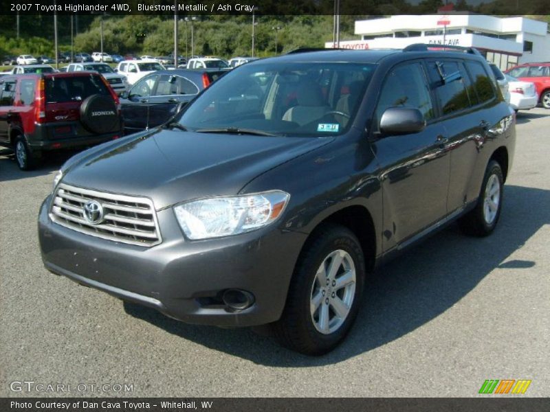Bluestone Metallic / Ash Gray 2007 Toyota Highlander 4WD