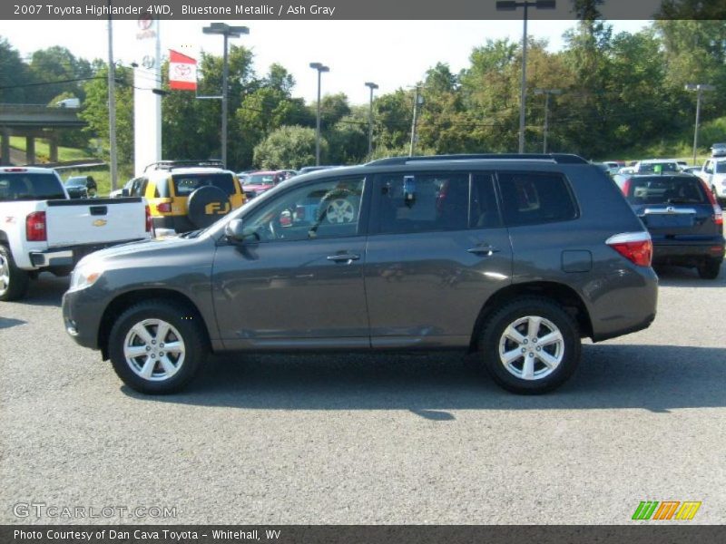 Bluestone Metallic / Ash Gray 2007 Toyota Highlander 4WD