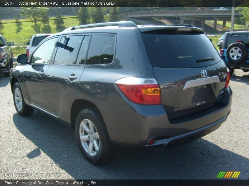 Bluestone Metallic / Ash Gray 2007 Toyota Highlander 4WD