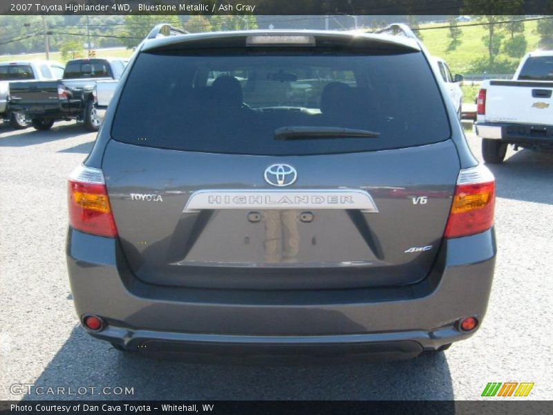Bluestone Metallic / Ash Gray 2007 Toyota Highlander 4WD
