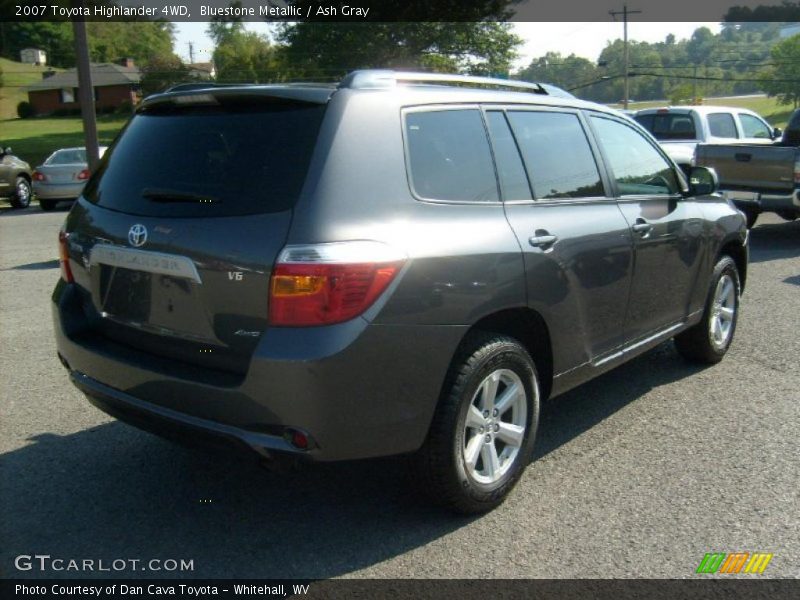 Bluestone Metallic / Ash Gray 2007 Toyota Highlander 4WD