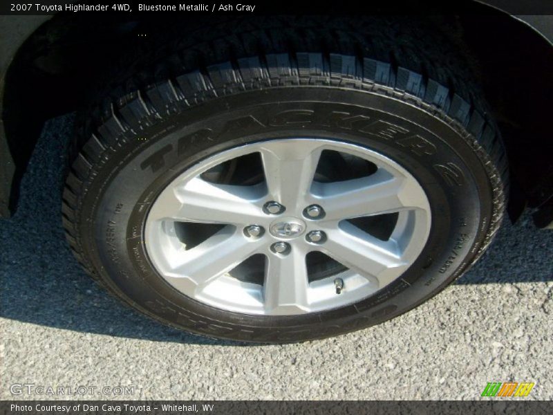 Bluestone Metallic / Ash Gray 2007 Toyota Highlander 4WD