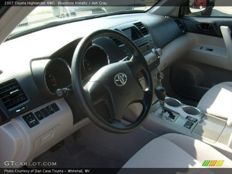 Bluestone Metallic / Ash Gray 2007 Toyota Highlander 4WD