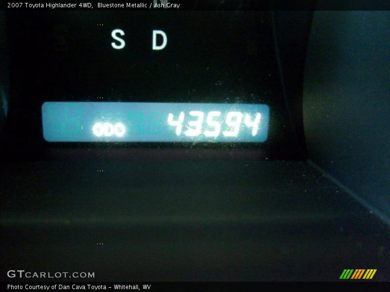 Bluestone Metallic / Ash Gray 2007 Toyota Highlander 4WD