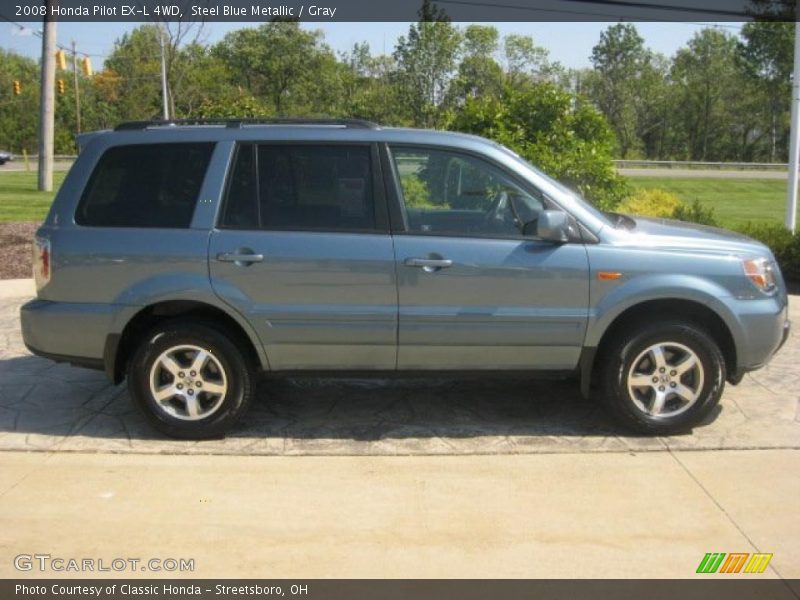 Steel Blue Metallic / Gray 2008 Honda Pilot EX-L 4WD