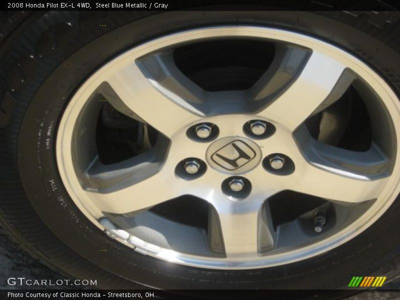 Steel Blue Metallic / Gray 2008 Honda Pilot EX-L 4WD