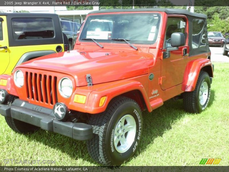 Flame Red / Dark Slate Gray 2005 Jeep Wrangler X 4x4