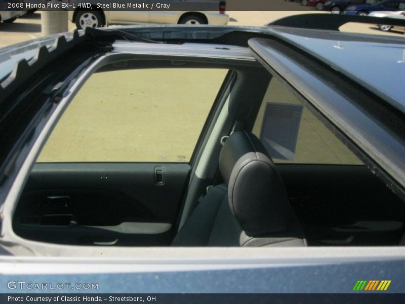 Steel Blue Metallic / Gray 2008 Honda Pilot EX-L 4WD