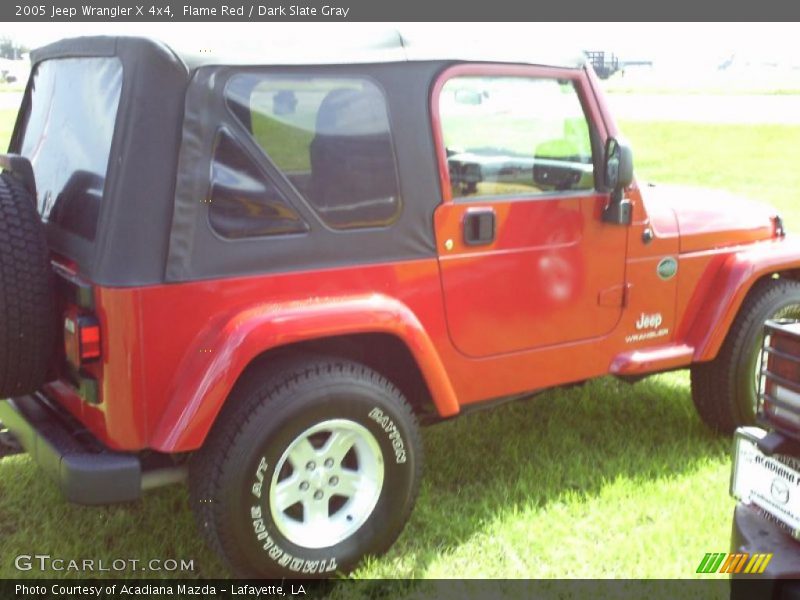 Flame Red / Dark Slate Gray 2005 Jeep Wrangler X 4x4