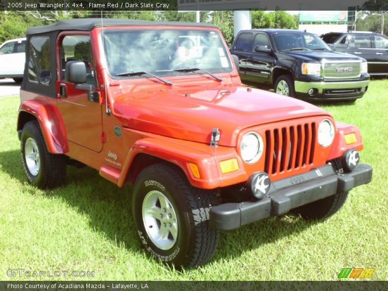 Flame Red / Dark Slate Gray 2005 Jeep Wrangler X 4x4