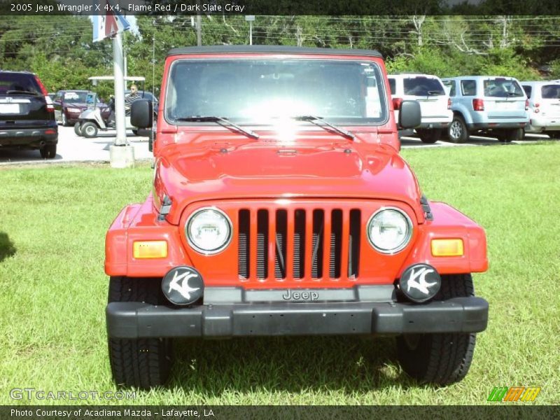 Flame Red / Dark Slate Gray 2005 Jeep Wrangler X 4x4