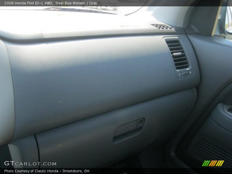 Steel Blue Metallic / Gray 2008 Honda Pilot EX-L 4WD