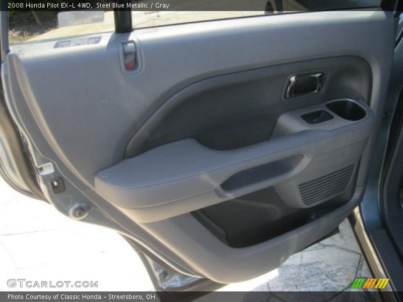 Steel Blue Metallic / Gray 2008 Honda Pilot EX-L 4WD