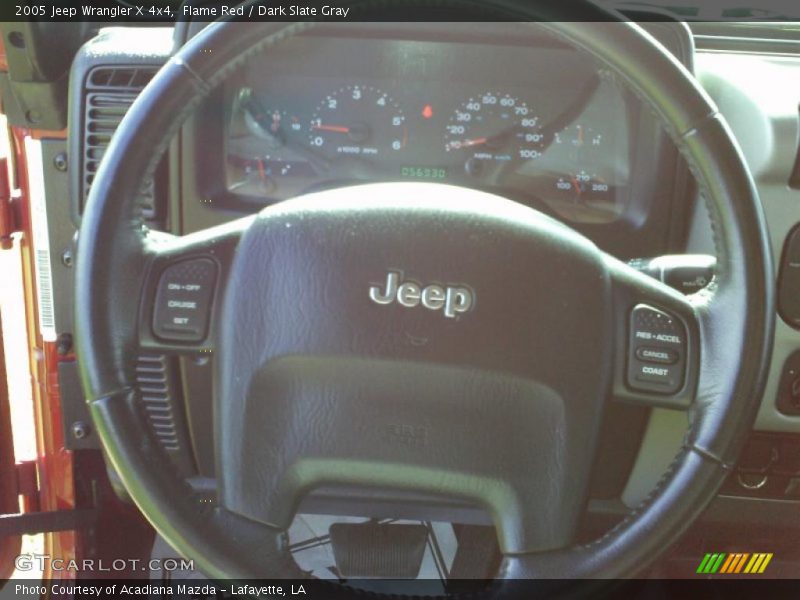 Flame Red / Dark Slate Gray 2005 Jeep Wrangler X 4x4