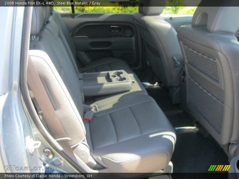 Steel Blue Metallic / Gray 2008 Honda Pilot EX-L 4WD