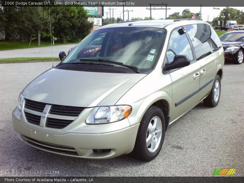 Linen Gold Metallic Pearl / Medium Slate Gray 2006 Dodge Caravan SXT