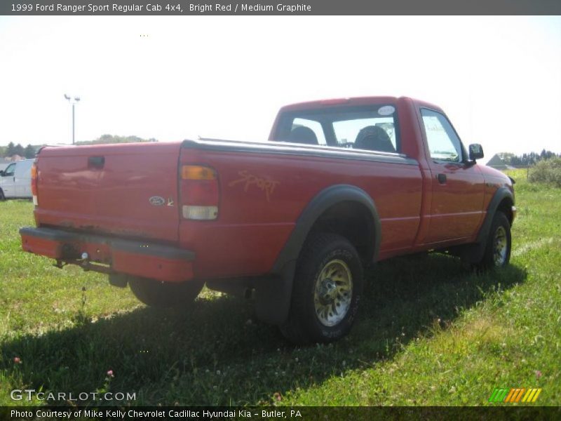 Bright Red / Medium Graphite 1999 Ford Ranger Sport Regular Cab 4x4