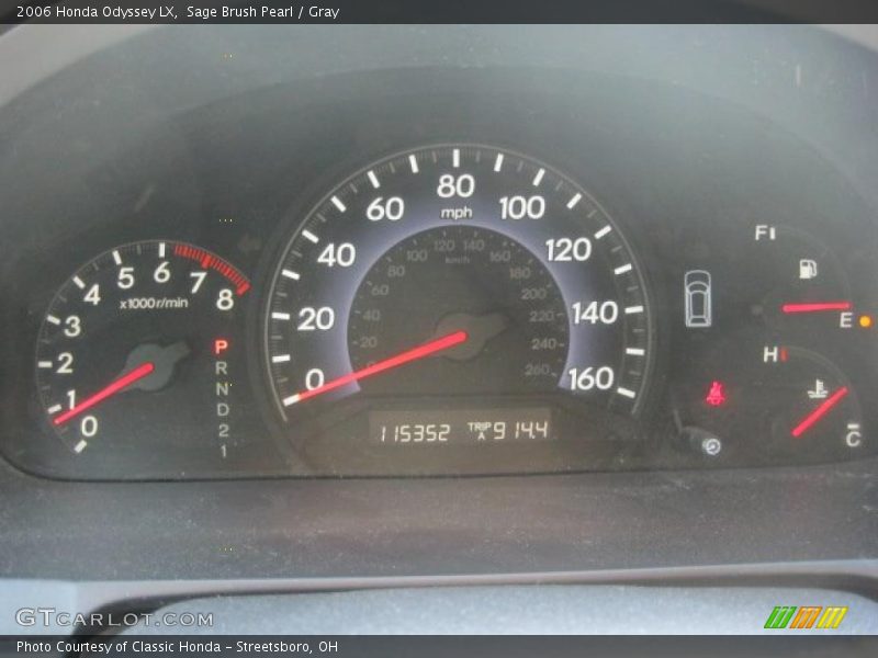 Sage Brush Pearl / Gray 2006 Honda Odyssey LX