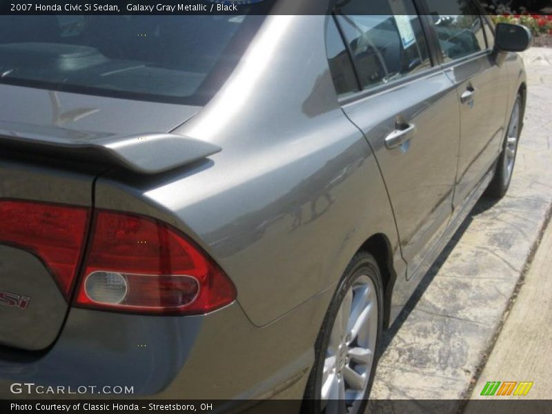 Galaxy Gray Metallic / Black 2007 Honda Civic Si Sedan