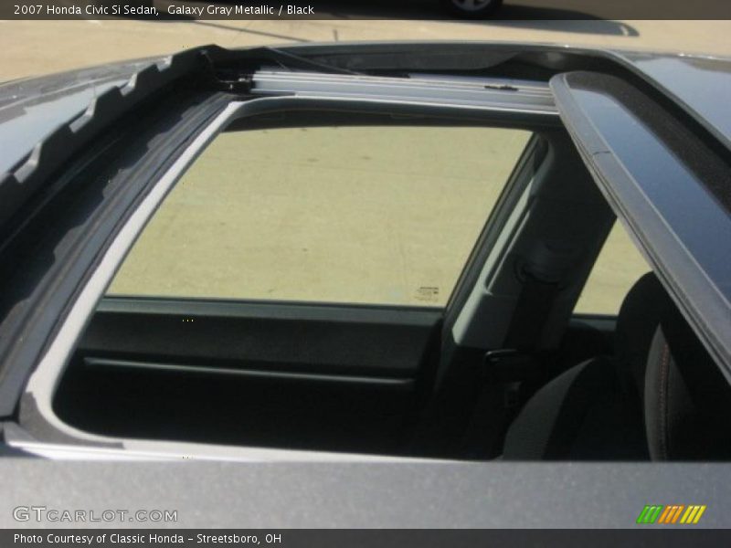 Galaxy Gray Metallic / Black 2007 Honda Civic Si Sedan