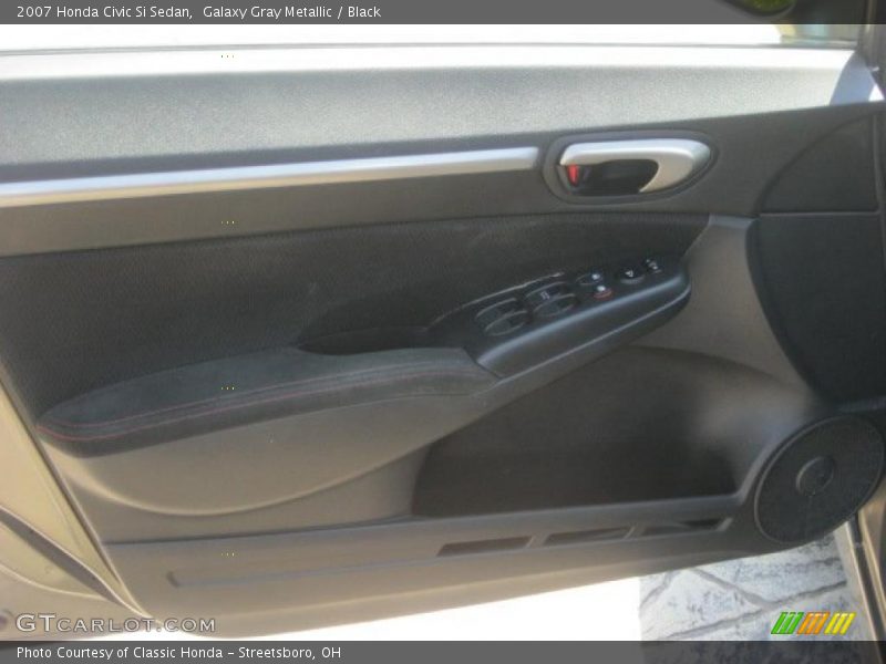 Galaxy Gray Metallic / Black 2007 Honda Civic Si Sedan