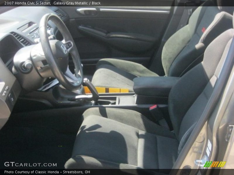 Galaxy Gray Metallic / Black 2007 Honda Civic Si Sedan