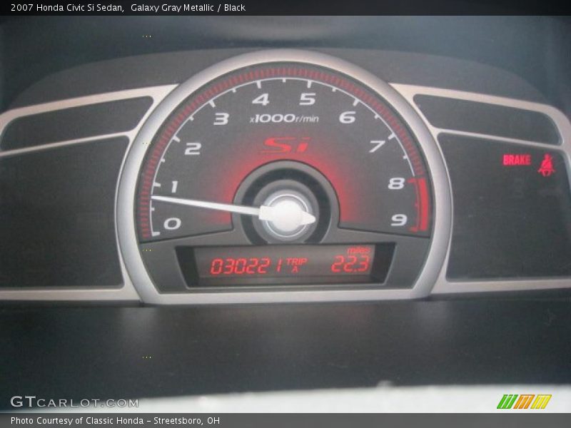 Galaxy Gray Metallic / Black 2007 Honda Civic Si Sedan