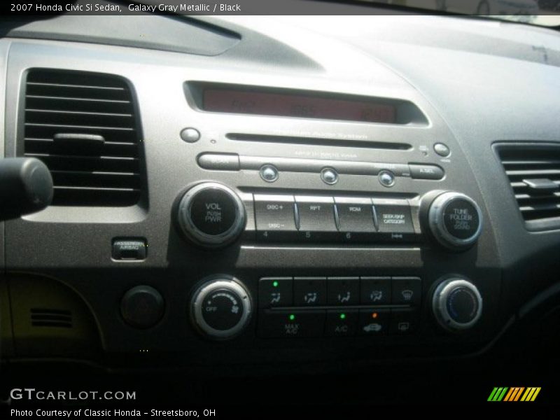 Galaxy Gray Metallic / Black 2007 Honda Civic Si Sedan