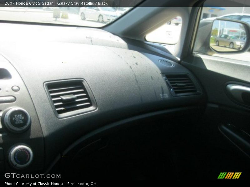 Galaxy Gray Metallic / Black 2007 Honda Civic Si Sedan