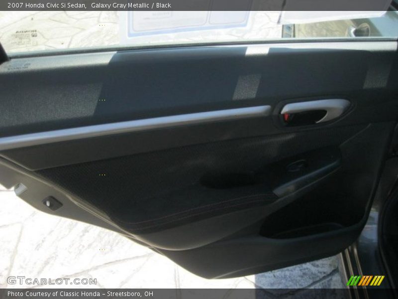 Galaxy Gray Metallic / Black 2007 Honda Civic Si Sedan