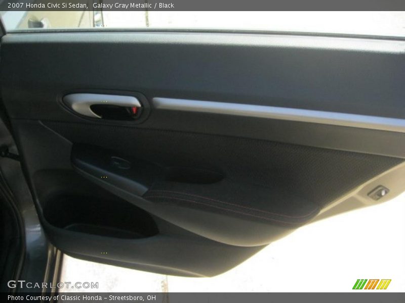 Galaxy Gray Metallic / Black 2007 Honda Civic Si Sedan