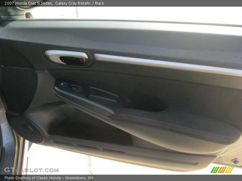 Galaxy Gray Metallic / Black 2007 Honda Civic Si Sedan