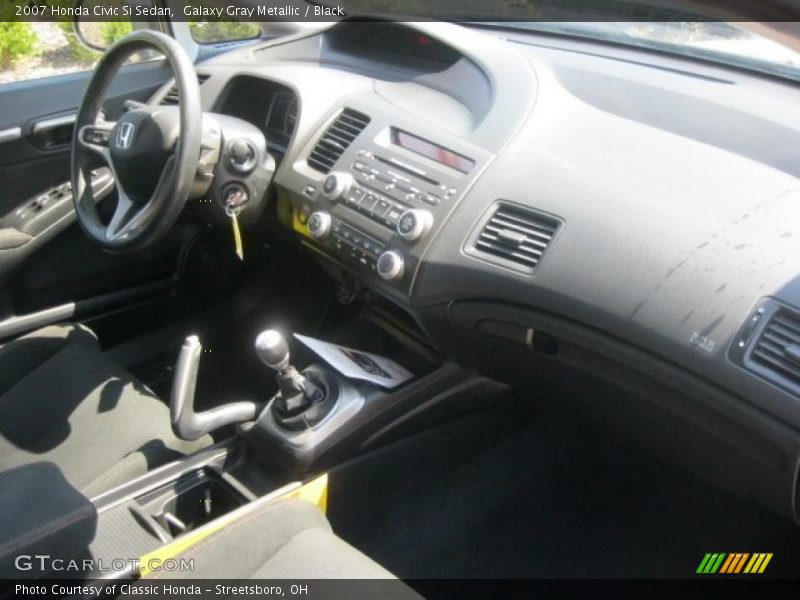 Galaxy Gray Metallic / Black 2007 Honda Civic Si Sedan