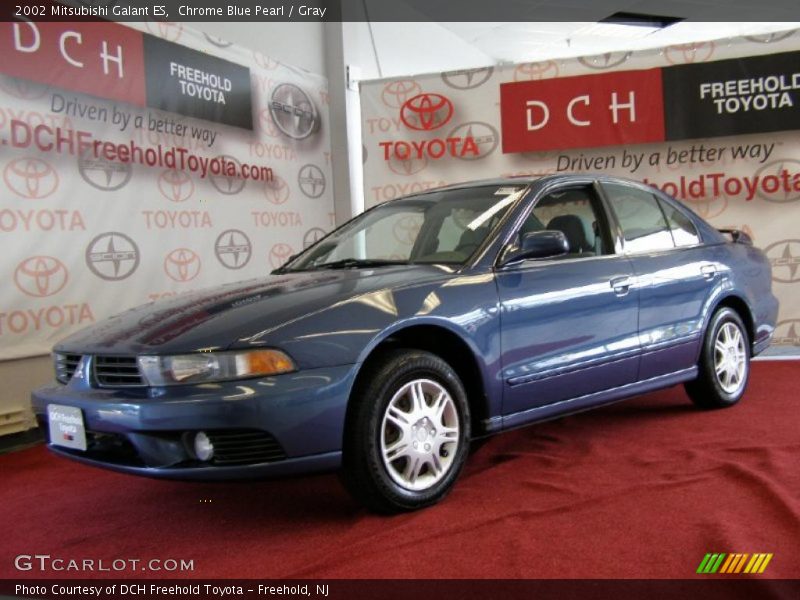 Chrome Blue Pearl / Gray 2002 Mitsubishi Galant ES
