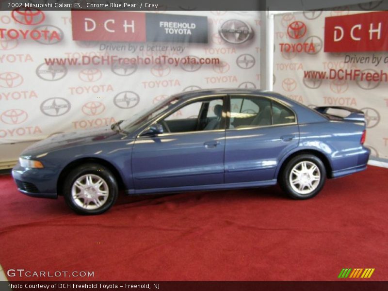 Chrome Blue Pearl / Gray 2002 Mitsubishi Galant ES