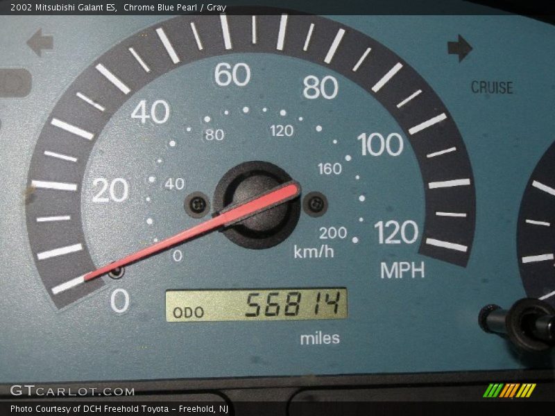 Chrome Blue Pearl / Gray 2002 Mitsubishi Galant ES