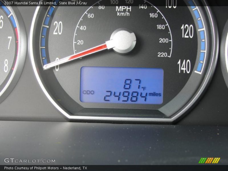 Slate Blue / Gray 2007 Hyundai Santa Fe Limited