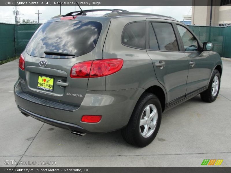 Natural Khaki Green / Beige 2007 Hyundai Santa Fe GLS