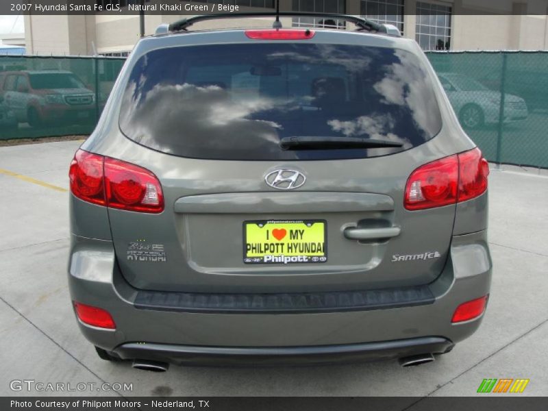 Natural Khaki Green / Beige 2007 Hyundai Santa Fe GLS