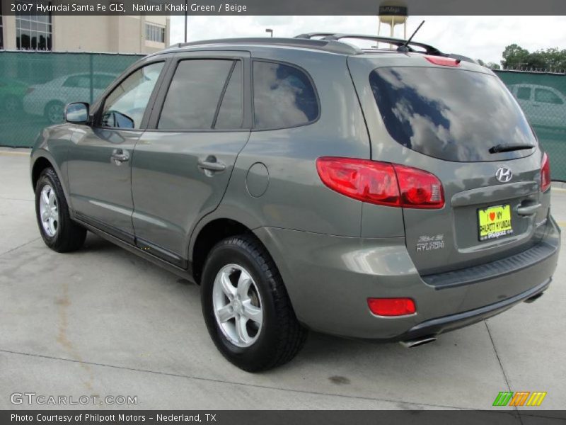 Natural Khaki Green / Beige 2007 Hyundai Santa Fe GLS