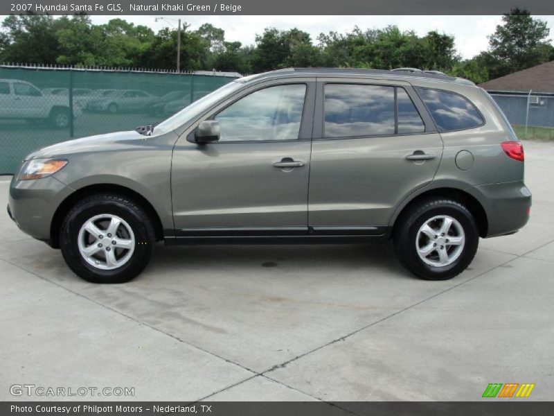 Natural Khaki Green / Beige 2007 Hyundai Santa Fe GLS